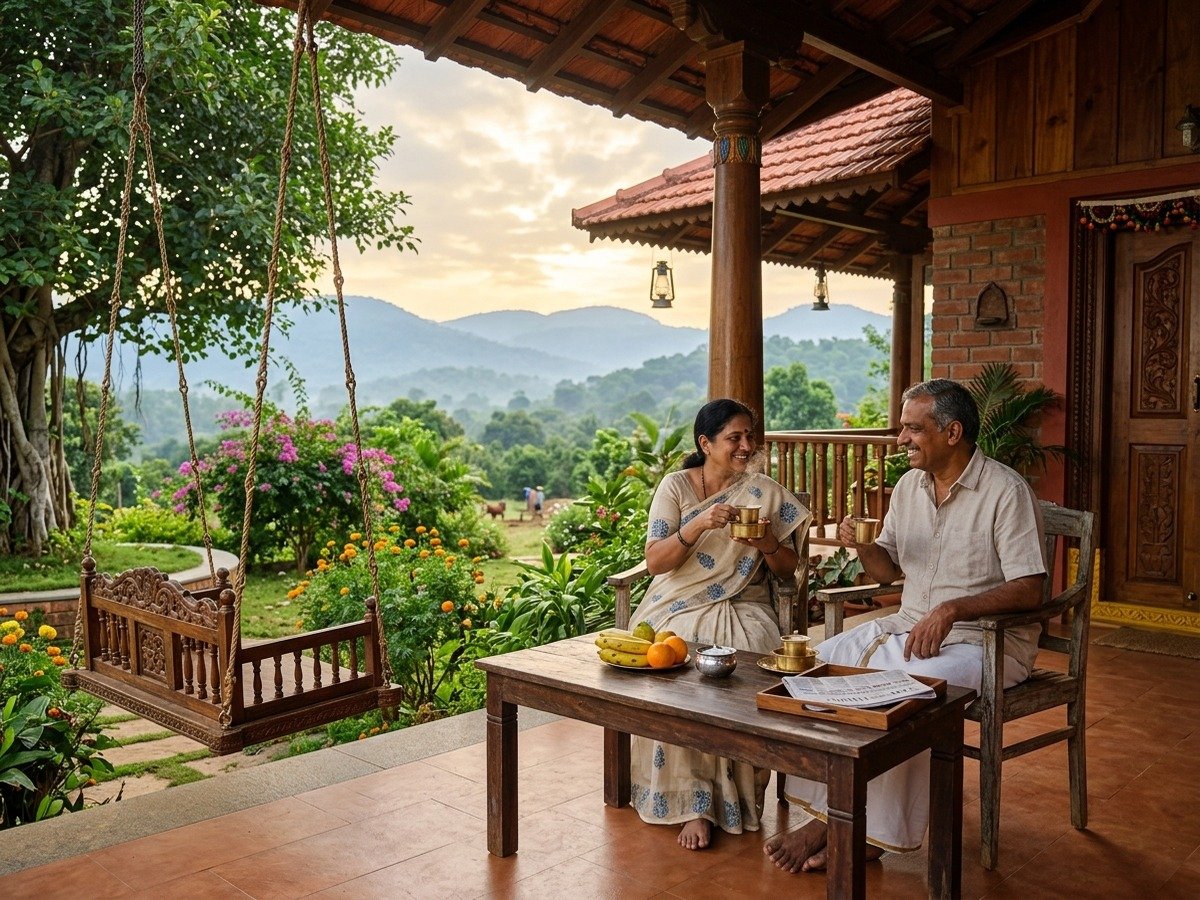 Peaceful farm lifestyle and nature retreat at Krushi Bhoomi Farms